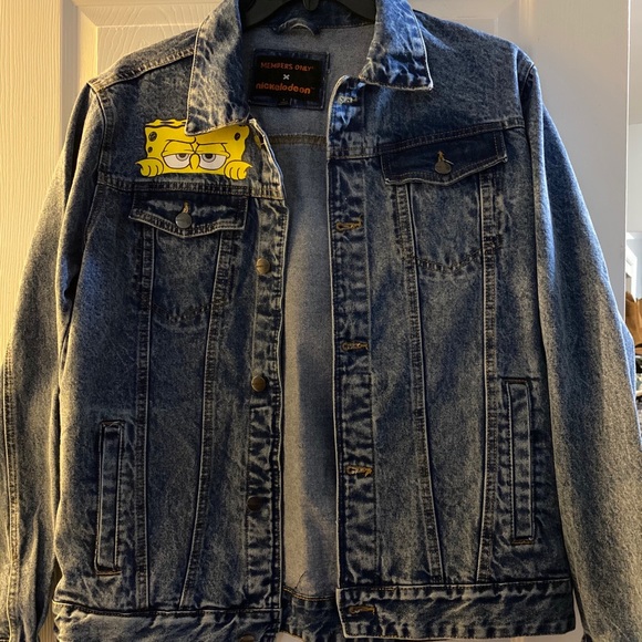 Members Only Nickelodeon Denim Jacket - Picture 1 of 5